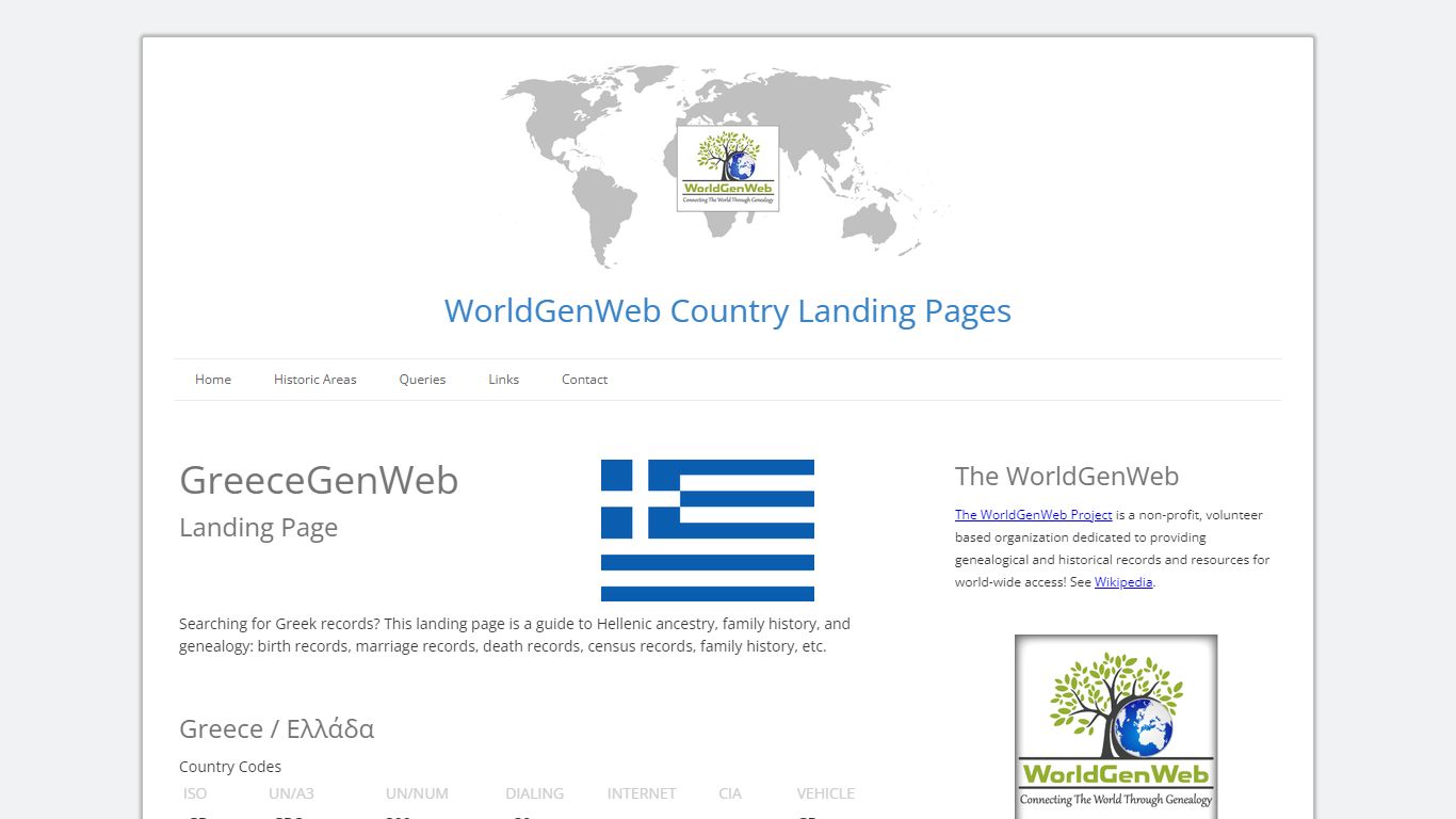 Greek Genealogy / GreeceGenWeb - WorldGenWeb Project