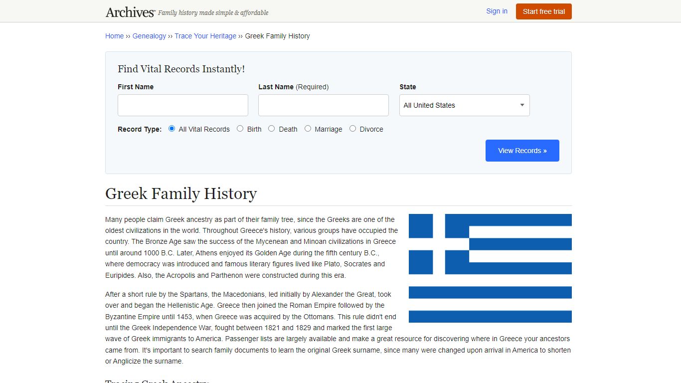 Greek Genealogy & Family History | Greek Ancestry